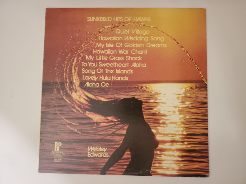 Webley Edwards Sunkissed Hits of Hawaii vinyl record
